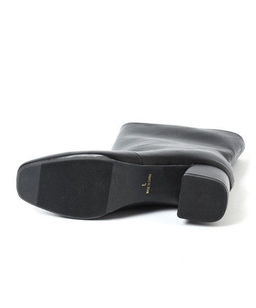 BAYFLOW（ベイフロー）の「ワイドミドルブーツ（ブーツ・レディース・ブラック/アイボリー・LARGE/MEDIUM）」の8枚目の写真