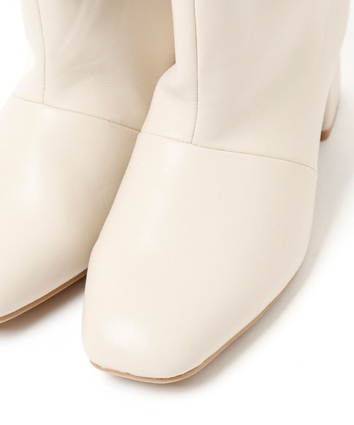 BAYFLOW（ベイフロー）の「ワイドミドルブーツ（ブーツ・レディース・ブラック/アイボリー・LARGE/MEDIUM）」の9枚目の写真