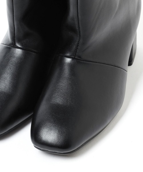 BAYFLOW（ベイフロー）の「ワイドミドルブーツ（ブーツ・レディース・ブラック/アイボリー・LARGE/MEDIUM）」の10枚目の写真