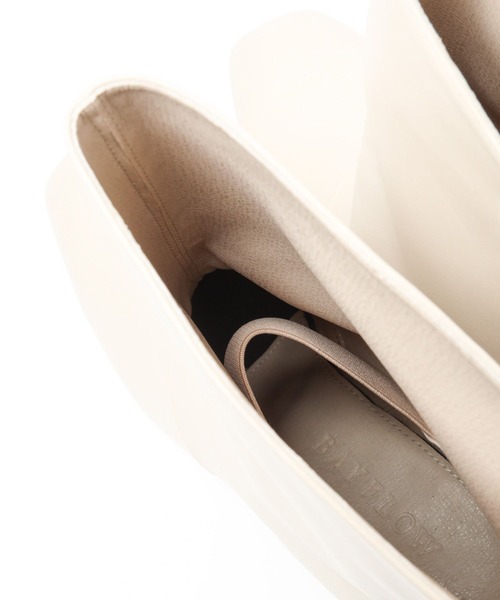 BAYFLOW（ベイフロー）の「ワイドミドルブーツ（ブーツ・レディース・ブラック/アイボリー・LARGE/MEDIUM）」の17枚目の写真