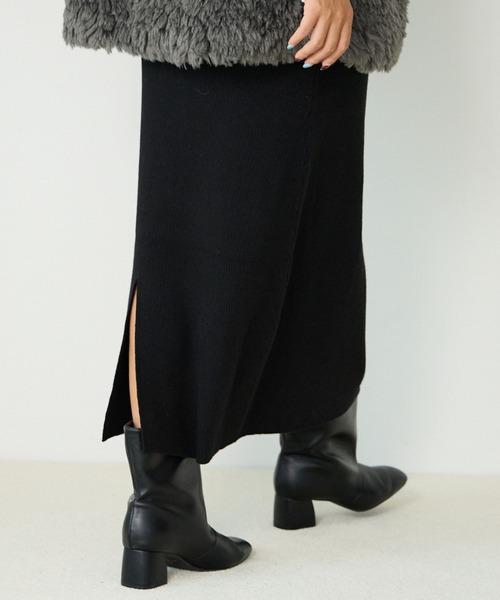 BAYFLOW（ベイフロー）の「ワイドミドルブーツ（ブーツ・レディース・ブラック/アイボリー・LARGE/MEDIUM）」の20枚目の写真