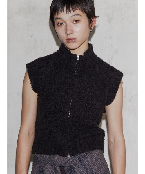 低価格 VEQUM（VEQUM）の「【VEQUM】CURL KNIT VEST（ニット/セーター トップス