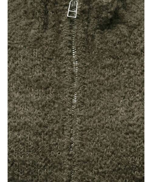 VEQUM(VEQUM)の「【VEQUM】CURL KNIT VEST(ニット/セーター・レディース・カーキ/ブラック/アイボリー・FREE)」の11枚目の写真