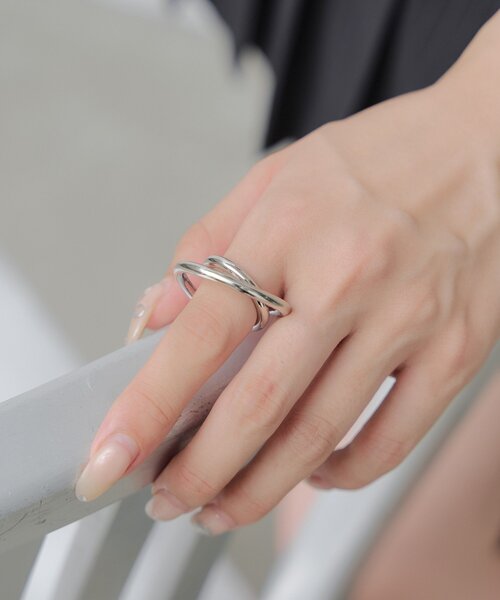 RAY CASSIN（レイカズン）の「2連リング（リング・レディース・シルバー/ゴールド・FREE）」の8枚目の写真