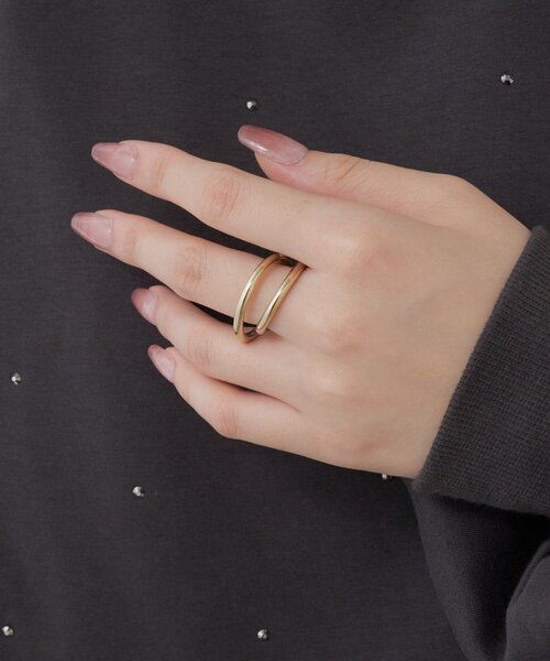 RAY CASSIN（レイカズン）の「2連リング（リング・レディース・シルバー/ゴールド・FREE）」の10枚目の写真