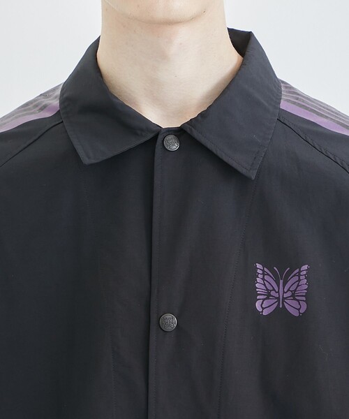 19ss Needles コーチジャケット M 紫 Needles】WOOL COACH JACKET｜PURPLE×LEOPARD | EDISTORIAL STORE