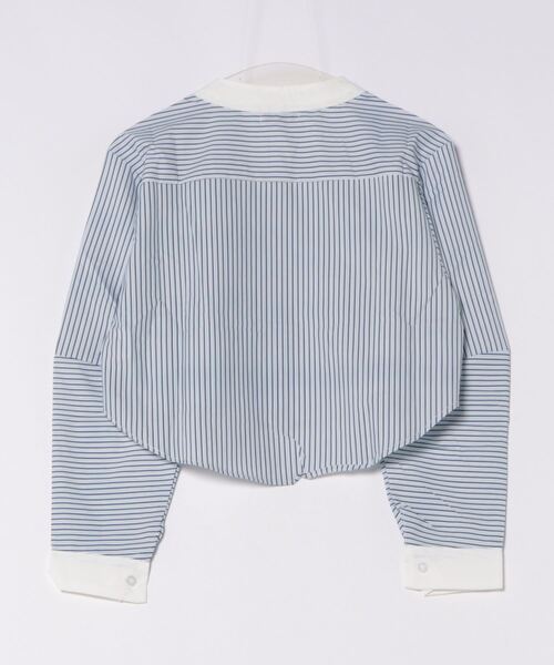 urge：（アージコロン ）の「【URGE：】ストライプ ノーカラー シャツ ブラウス（シャツ/ブラウス・レディース・ストライプ・SMALL/MEDIUM/LARGE）」の5枚目の写真