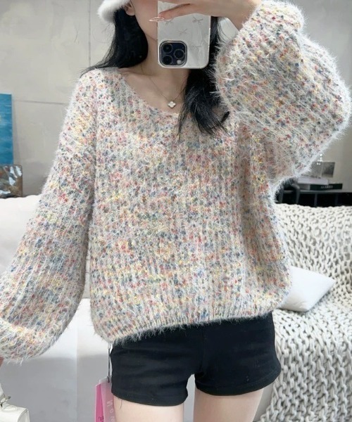 セール】シャギーカラフルニット（ニット/セーター）｜LAC-VERT