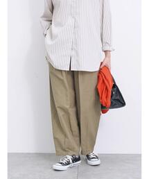 Samansa Mos2 blue | タックコクーンイージーパンツ(その他パンツ)