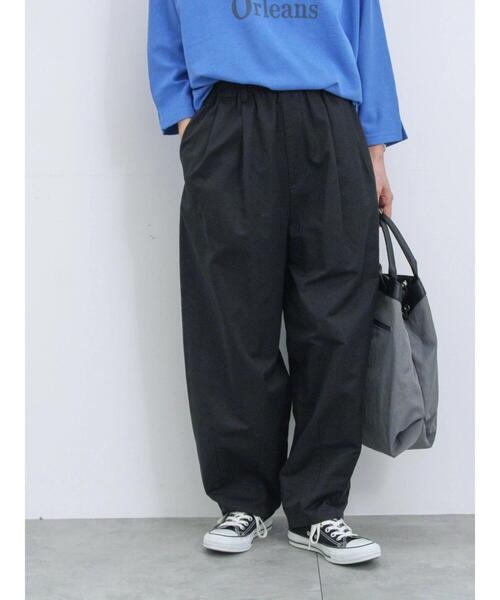 Samansa Mos2 blue（サマンサモスモスブルー）の「タックコクーンイージーパンツ（その他パンツ・レディース・ライトベージュ/チャコールグレー/カーキ/ブラック・F）」の12枚目の写真