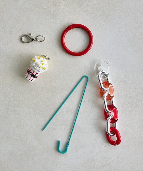 ear PAPILLONNER（イアパピヨネ）の「ポップコーンストラップ/チャーム/ストラップ/キーホルダー（チャーム・レディース・アイボリー/レッド・FREE）」の17枚目の写真