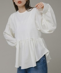 URBAN RESEARCH Sonny Label | 異素材切替ペプラムプルオーバー(Tシャツ/カットソー)