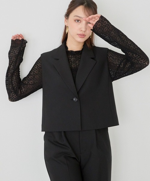 Andemiu（アンデミュウ）の「テーラーベスト152264（ベスト・レディース・ブルー/ブラック/ブラウン・FREE）」の2枚目の写真