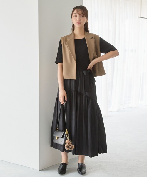 Andemiu（アンデミュウ）の「テーラーベスト152264（ベスト・レディース・ブルー/ブラック/ブラウン・FREE）」の4枚目の写真