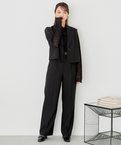 Andemiu（アンデミュウ）の「テーラーベスト152264（ベスト・レディース・ブルー/ブラック/ブラウン・FREE）」の6枚目の写真