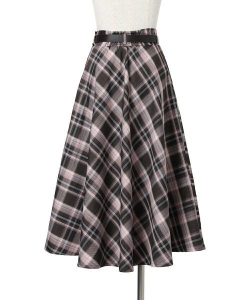 an another angelus(アンアナザーアンジェラス)の「【2サイズ展開】ベルト付きチェックフレアースカート/ananotherangelus(スカート・レディース・ブラウン/ブルーグリーン・1/2)」の14枚目の写真