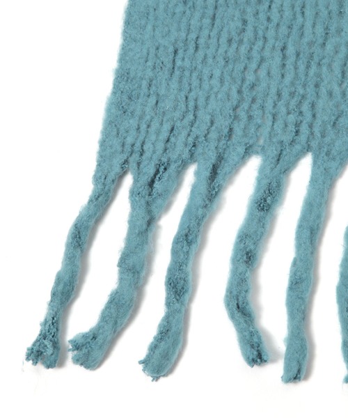 LAKOLE（ラコレ）の「ラッセルニットマフラー / 133333（マフラー・レディース・ライトグリーン/ブルー/オフホワイト/ベージュ・FREE）」の7枚目の写真