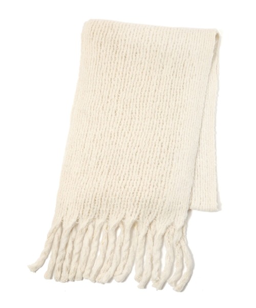 LAKOLE（ラコレ）の「ラッセルニットマフラー / 133333（マフラー・レディース・ライトグリーン/ブルー/オフホワイト/ベージュ・FREE）」の13枚目の写真