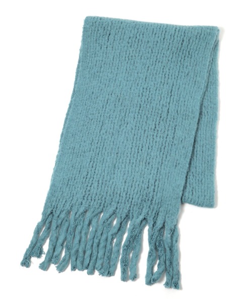 LAKOLE（ラコレ）の「ラッセルニットマフラー / 133333（マフラー・レディース・ライトグリーン/ブルー/オフホワイト/ベージュ・FREE）」の14枚目の写真