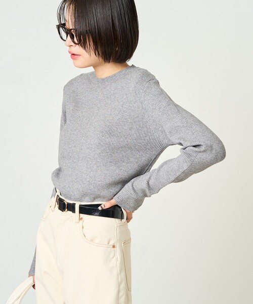 【新品未使用】プリーツプリーズ PLANET KNIT オフホワイト ニット ファートリムニット | ニット | NOELA OFFICIAL WEB STORE