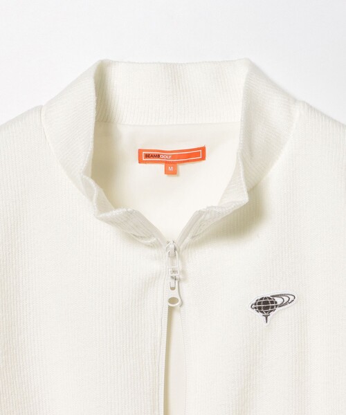 BEAMS GOLF(ビームスゴルフ)の「〈WOMEN〉ORANGE LABEL / エアシャット 裏付き フルジップブルゾン(ブルゾン・レディース・ホワイト/ブラック・SMALL/MEDIUM/LARGE)」の6枚目の写真