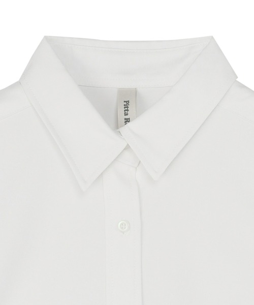 TOKYO SHIRTS（トウキョウシャツ）の「ウールライク レギュラー レディース長袖カジュアルシャツ（シャツ/ブラウス・レディース・チャコール/ピンク/ブラック/オフホワイト・LL/M/L）」の6枚目の写真