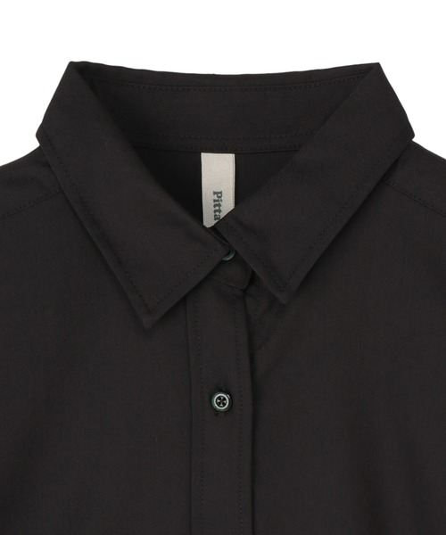 TOKYO SHIRTS（トウキョウシャツ）の「ウールライク レギュラー レディース長袖カジュアルシャツ（シャツ/ブラウス・レディース・チャコール/ピンク/ブラック/オフホワイト・LL/M/L）」の10枚目の写真