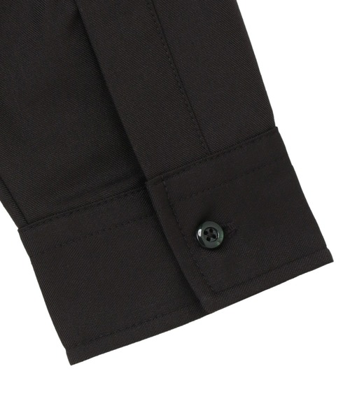 TOKYO SHIRTS（トウキョウシャツ）の「ウールライク レギュラー レディース長袖カジュアルシャツ（シャツ/ブラウス・レディース・チャコール/ピンク/ブラック/オフホワイト・LL/M/L）」の11枚目の写真