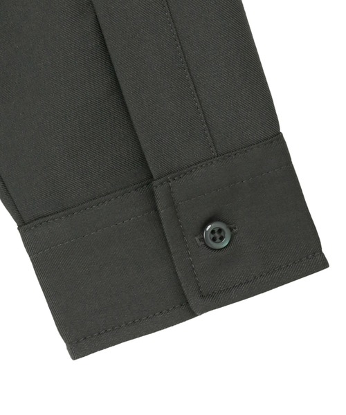 TOKYO SHIRTS（トウキョウシャツ）の「ウールライク レギュラー レディース長袖カジュアルシャツ（シャツ/ブラウス・レディース・チャコール/ピンク/ブラック/オフホワイト・LL/M/L）」の15枚目の写真