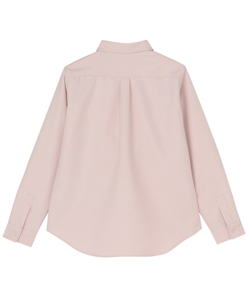TOKYO SHIRTS（トウキョウシャツ）の「ウールライク レギュラー レディース長袖カジュアルシャツ（シャツ/ブラウス・レディース・チャコール/ピンク/ブラック/オフホワイト・LL/M/L）」の17枚目の写真