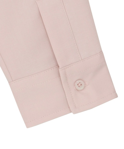 TOKYO SHIRTS（トウキョウシャツ）の「ウールライク レギュラー レディース長袖カジュアルシャツ（シャツ/ブラウス・レディース・チャコール/ピンク/ブラック/オフホワイト・LL/M/L）」の19枚目の写真