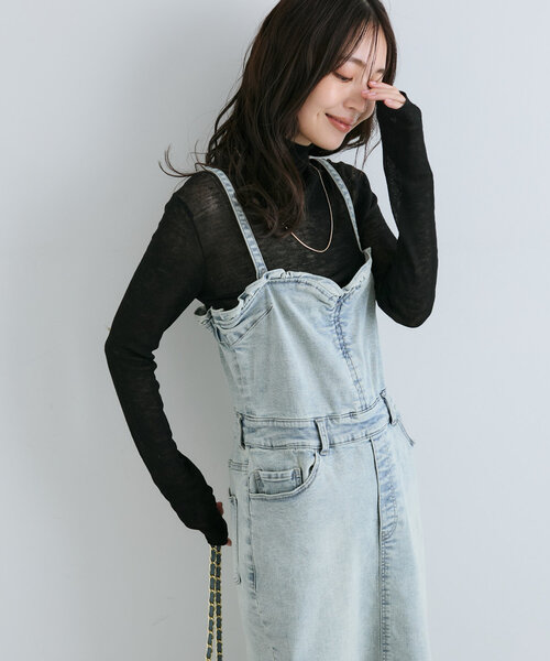 la boutique bonbon＊デニムビスチェワンピース セール】【復刻アイテム！】デニムビスチェワンピース
