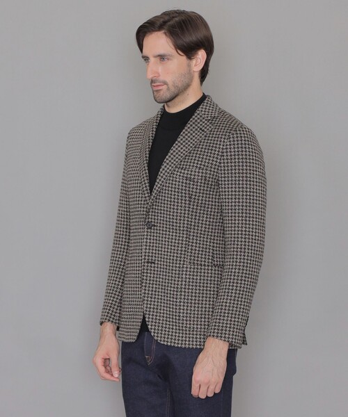 MACKINTOSH LONDON(マッキントッシュ ロンドン)の「【FLEX JERSEY】【ROMA/ローマ】ハウンドトゥースジャケット(テーラードジャケット・メンズ・ダークネイビー・36/40/38)」の4枚目の写真