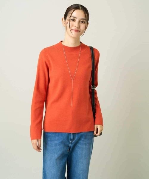a.v.v（アーヴェヴェ）の「【洗える】プチハイネックニット【アンサンブル対応】（ニット/セーター・レディース・ブルー/グレー/アイボリー/ブラック/オレンジ/ミント/ライトグレー/レッド/ネイビー・34/36/38/42/40）」の21枚目の写真