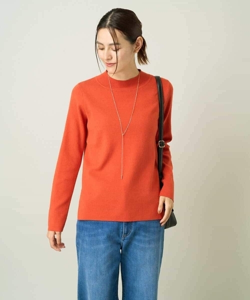 a.v.v（アーヴェヴェ）の「【洗える】プチハイネックニット【アンサンブル対応】（ニット/セーター・レディース・ブルー/グレー/アイボリー/ブラック/オレンジ/ミント/ライトグレー/レッド/ネイビー・34/36/38/42/40）」の22枚目の写真