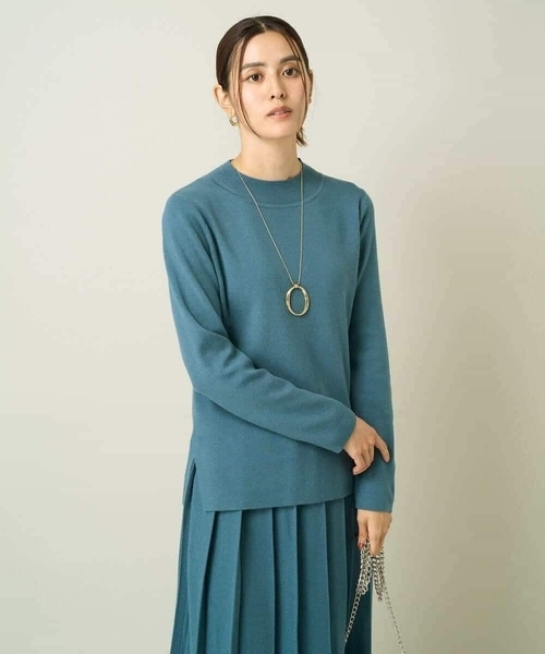 a.v.v（アーヴェヴェ）の「【洗える】プチハイネックニット【アンサンブル対応】（ニット/セーター・レディース・ブルー/グレー/アイボリー/ブラック/オレンジ/ミント/ライトグレー/レッド/ネイビー・34/36/38/42/40）」の10枚目の写真