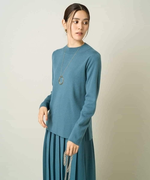 a.v.v（アーヴェヴェ）の「【洗える】プチハイネックニット【アンサンブル対応】（ニット/セーター・レディース・ブルー/グレー/アイボリー/ブラック/オレンジ/ミント/ライトグレー/レッド/ネイビー・34/36/38/42/40）」の12枚目の写真