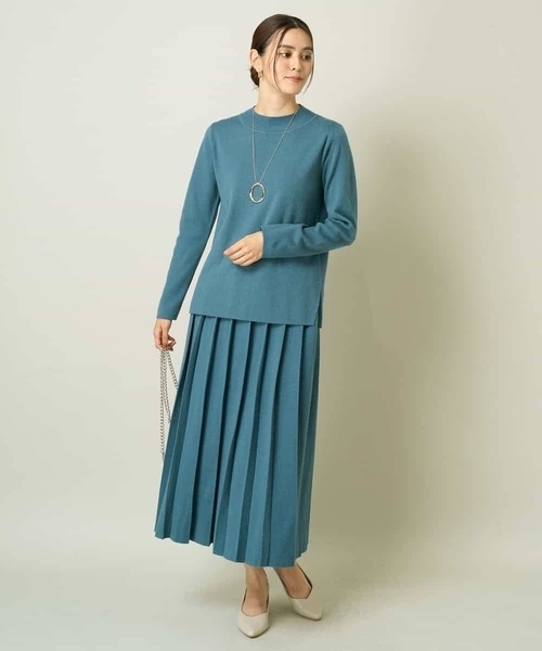 a.v.v（アーヴェヴェ）の「【洗える】プチハイネックニット【アンサンブル対応】（ニット/セーター・レディース・ブルー/グレー/アイボリー/ブラック/オレンジ/ミント/ライトグレー/レッド/ネイビー・34/36/38/42/40）」の15枚目の写真