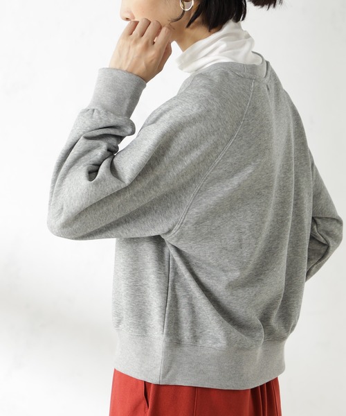 FOUND GOOD（ファウンドグッド）の「ロゴプリントクリーンウラケ（スウェット・レディース・ネイビー/ブルー系2/レッド系5/アイボリー/グレー系5・S/M/L）」の8枚目の写真