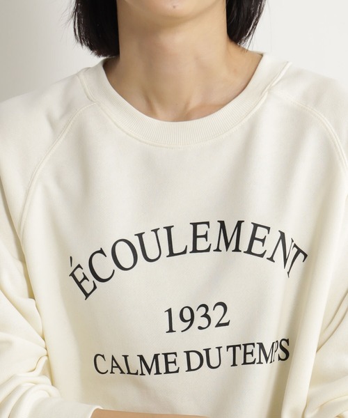 FOUND GOOD（ファウンドグッド）の「ロゴプリントクリーンウラケ（スウェット・レディース・ネイビー/ブルー系2/レッド系5/アイボリー/グレー系5・S/M/L）」の12枚目の写真