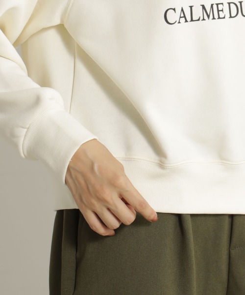 FOUND GOOD（ファウンドグッド）の「ロゴプリントクリーンウラケ（スウェット・レディース・ネイビー/ブルー系2/レッド系5/アイボリー/グレー系5・S/M/L）」の13枚目の写真