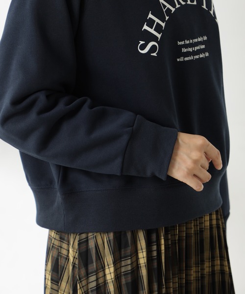 FOUND GOOD（ファウンドグッド）の「ロゴプリントクリーンウラケ（スウェット・レディース・ネイビー/ブルー系2/レッド系5/アイボリー/グレー系5・S/M/L）」の16枚目の写真