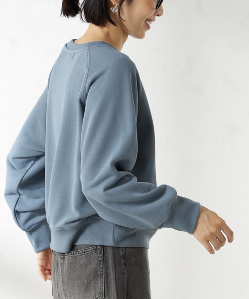 FOUND GOOD（ファウンドグッド）の「ロゴプリントクリーンウラケ（スウェット・レディース・ネイビー/ブルー系2/レッド系5/アイボリー/グレー系5・S/M/L）」の19枚目の写真