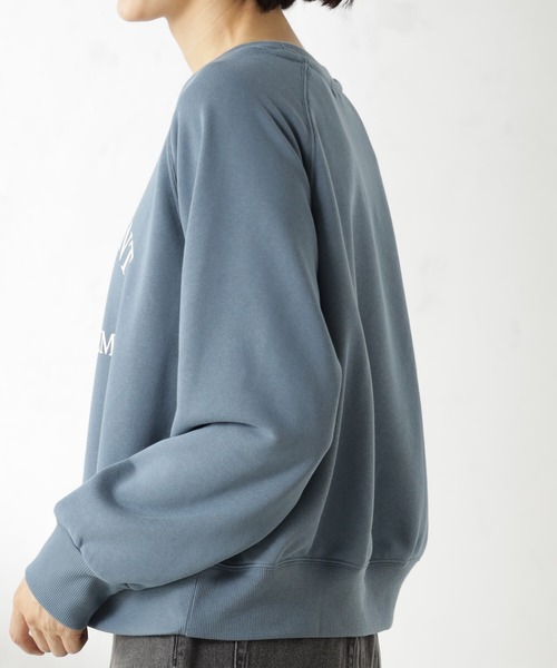 FOUND GOOD（ファウンドグッド）の「ロゴプリントクリーンウラケ（スウェット・レディース・ネイビー/ブルー系2/レッド系5/アイボリー/グレー系5・S/M/L）」の20枚目の写真