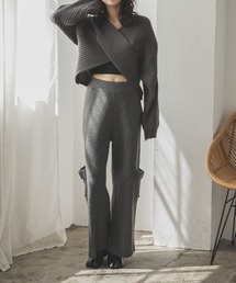 rectangle（レクタングル）の「リブニットカーゴパンツ（カーゴパンツ）」