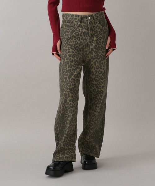 レオパードパンツ　ブラック BLACK COMME des GARCONS(ブラックコムデギャルソン) レオパード