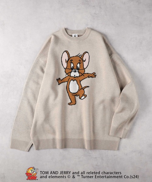 Right-on（ライトオン）の「ジャガードニット（ニット/セーター・レディース・ブルー/ベージュ/グリーン/ピンク・M/L）」の2枚目の写真