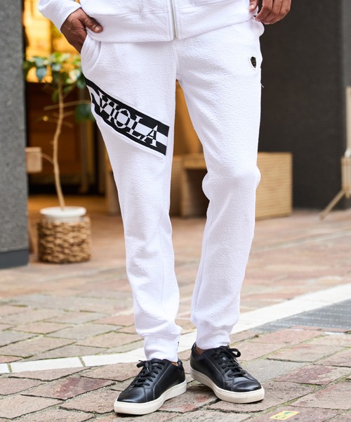 『VIOLA rumore/ヴィオラ ルモーレ』ストレッチリップルロングパンツ（その他パンツ）｜VIOLA（ヴィオラ）