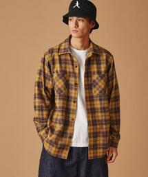 40ｃｔ＆525 | 撚杢チェックシャツ(シャツ/ブラウス)
