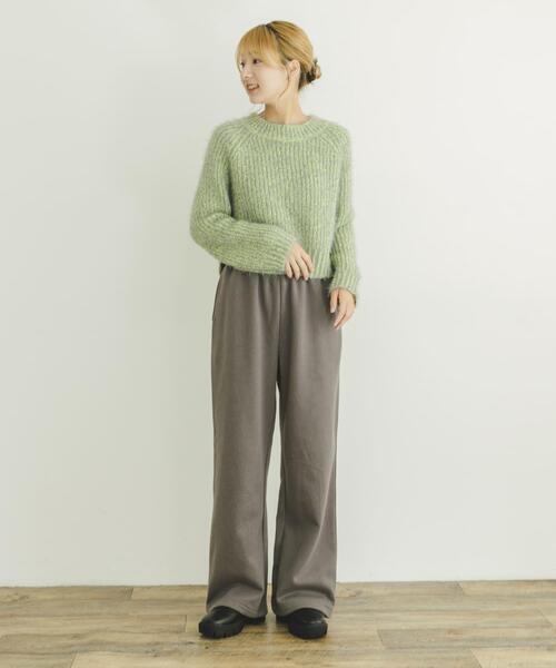 ITEMS URBANRESEARCH（アイテムズ アーバンリサーチ）の「裏起毛スウェットパンツ（その他パンツ・レディース・チャコールグレー/オフホワイト/ネイビー・FREE）」の9枚目の写真